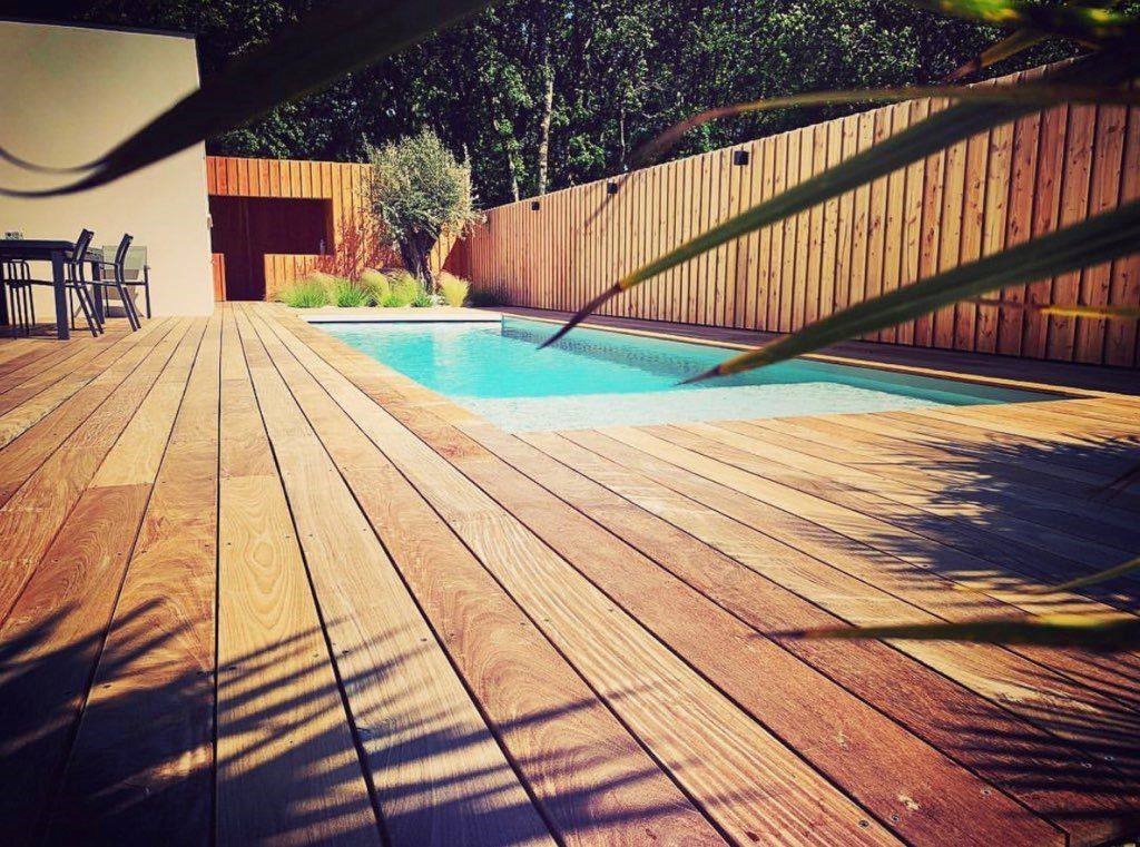 Terrasse bois exotique ipe pour piscine sur le Bassin d’arcachon